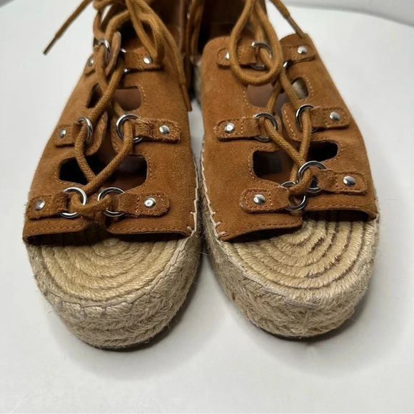 Marc Fisher Women’s Vally Lace-Up Platform Espadrille Sandals Size 9 - Picture 5 of 10